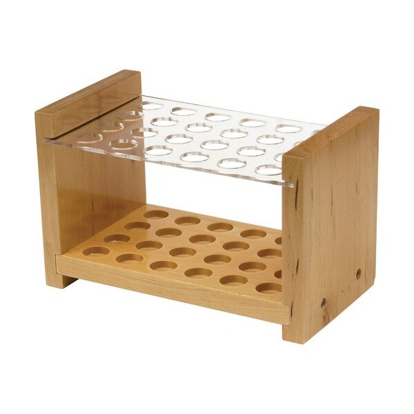 Pacon Brush Holder, Wood, 5inx8-1/4in Brown/Clear PAC5148 - main